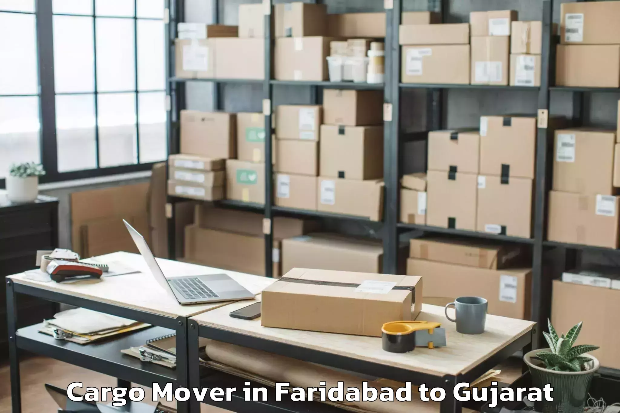 Reliable Faridabad to Olpad Cargo Mover